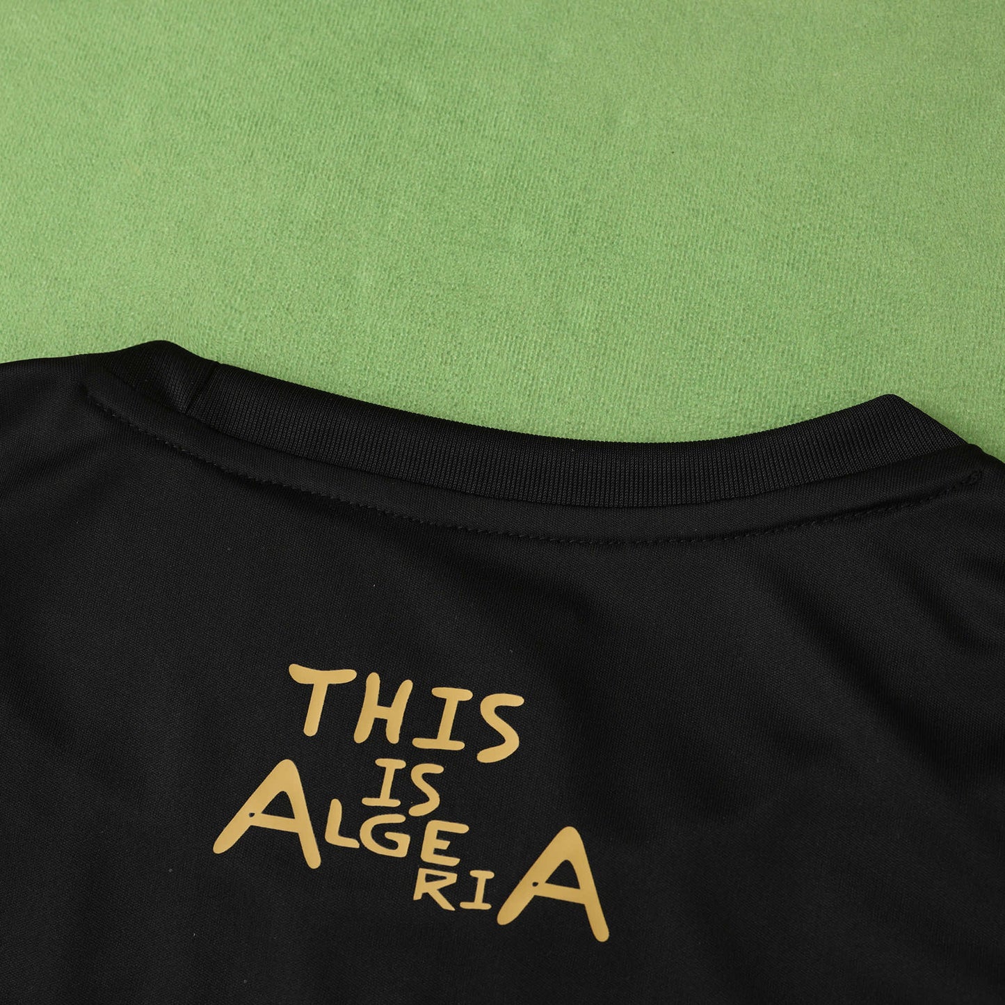 Algeria 2024/25 Concept Football Jersey – Fan Version Black & Gold