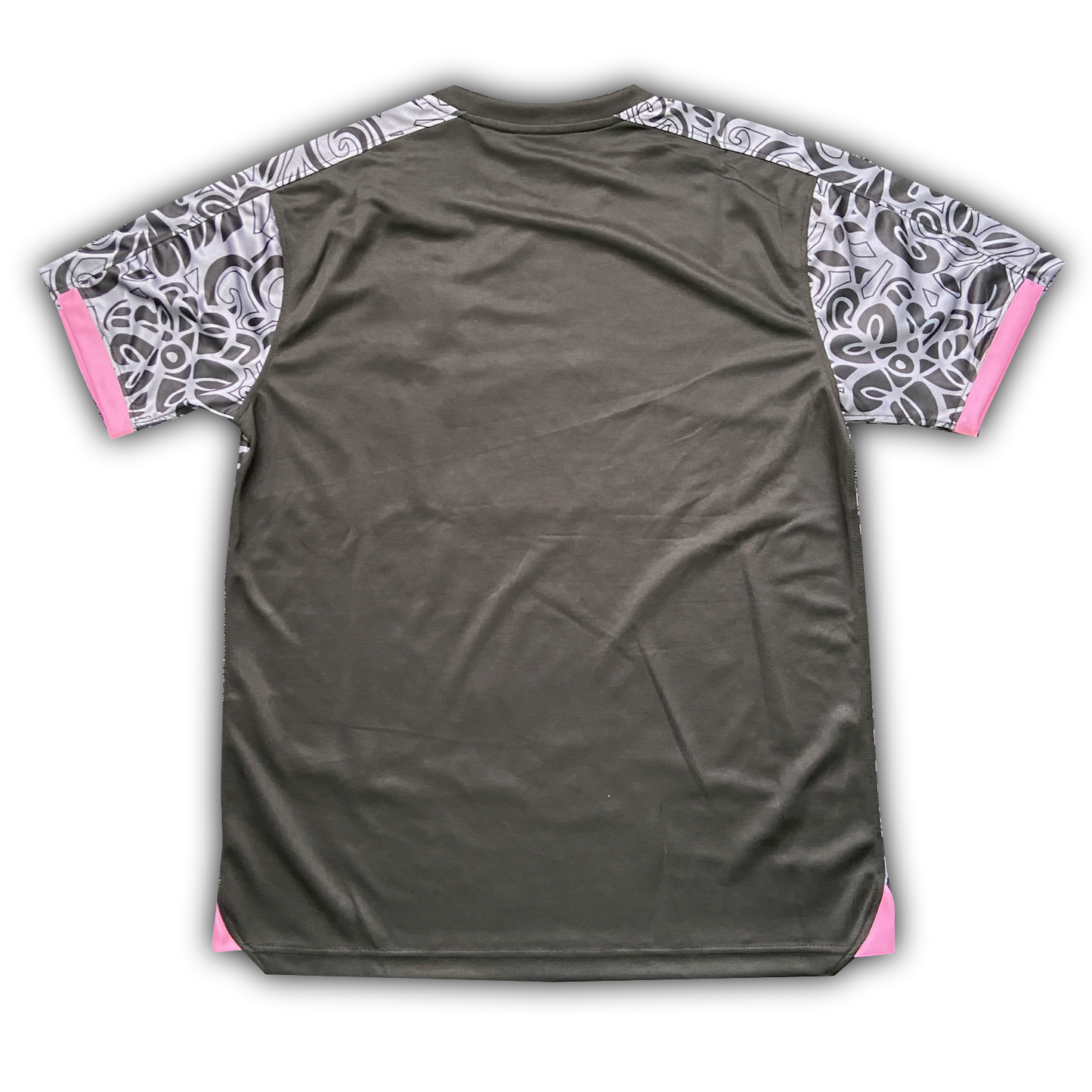 FC Palestina Special Edition Football Jersey – Grey & Pink Floral Design