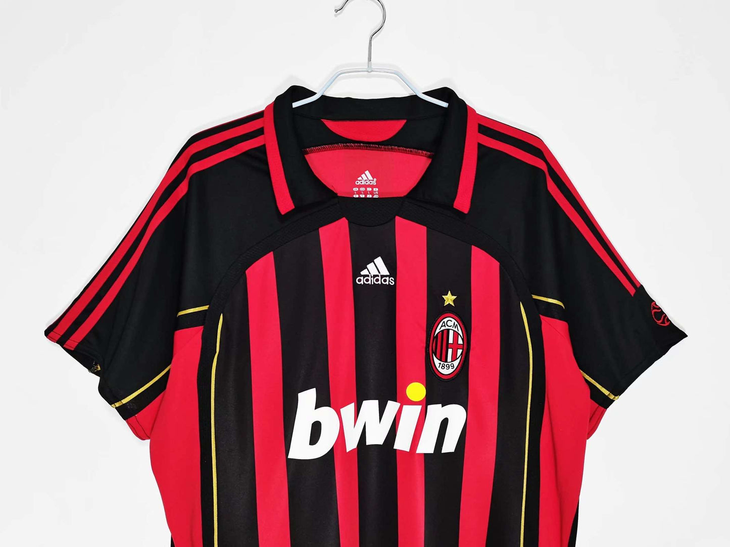 AC Milan 2006/07 Home Football Jersey – Kaka #22, Ronaldinho #80, Maldini #3