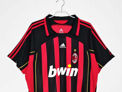 AC Milan 2006/07 Home Football Jersey – Kaka #22, Ronaldinho #80, Maldini #3