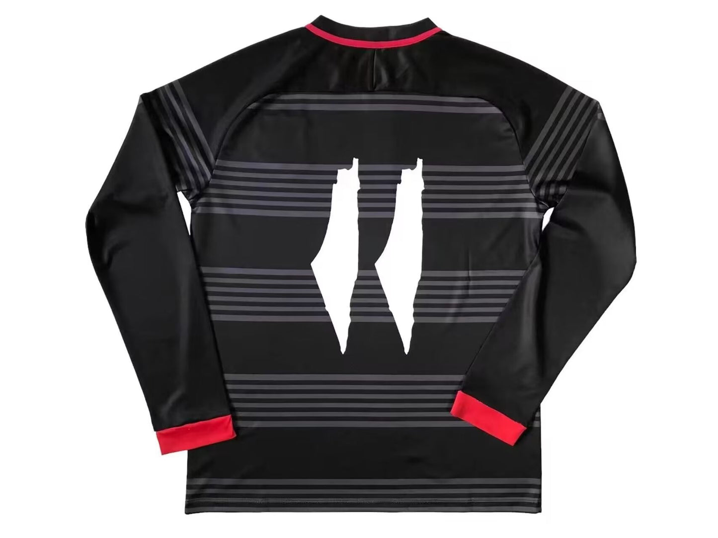 FC Palestina Football Jersey – Black Long Sleeve with Arabic