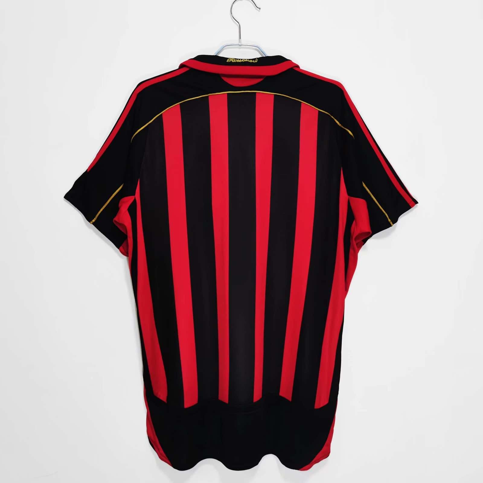 AC Milan 2006/07 home football jersey back
