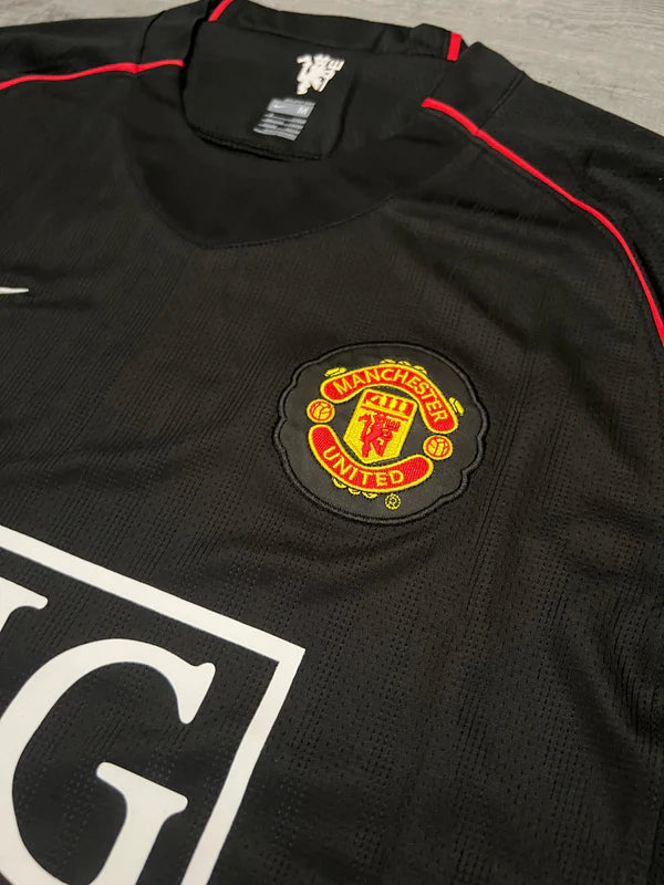 Manchester United 2007/08 Away Football Jersey – Ronaldo #7, Rooney #10