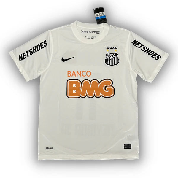 Santos FC 2011/2012 home football jersey featuring Neymar Jr #11 or no name option in classic white design