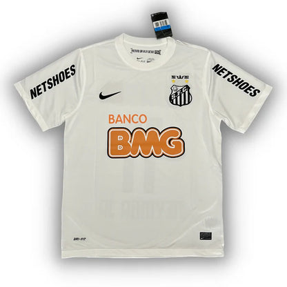 Santos FC 2011/2012 home football jersey featuring Neymar Jr #11 or no name option in classic white design