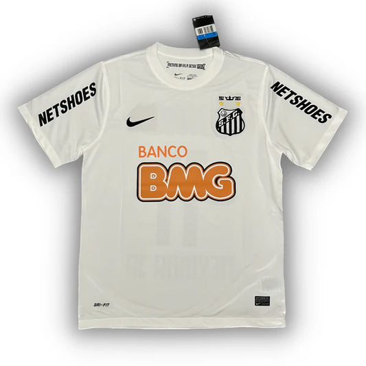 Santos FC 2011/2012 home football jersey featuring Neymar Jr #11 or no name option in classic white design