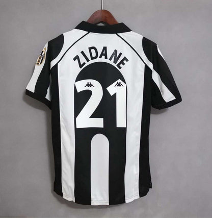 Juventus 1997/98 Home Football Jersey – Zidane #21, Del Piero #10, Inzaghi #9